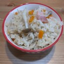 きのことベーコンの炊き込みご飯